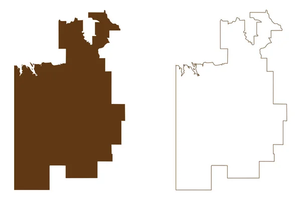 Виктория Дейли Регион Австралийское Содружество Северная Территория Map Vector Illustration — стоковый вектор