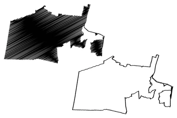 Castricum Municipalité Royaume Des Pays Bas Hollande Septentrionale Province Noord — Image vectorielle