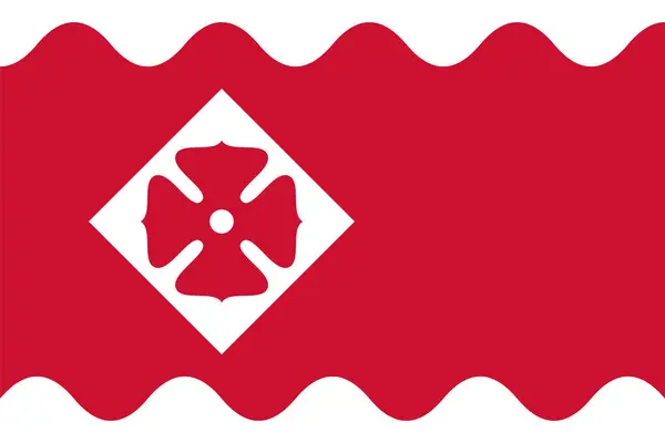 Flaga Gminy Oudewater Prowincja Utrecht Królestwo Niderlandów Holandia — Wektor stockowy