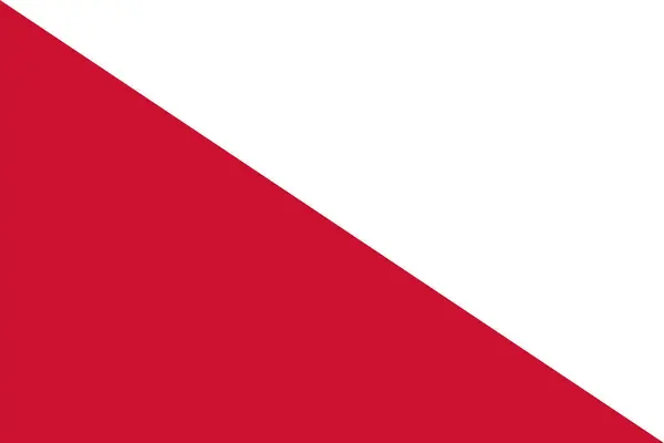 Флаг Утрехта Муниципалитета Провинция Утрехт Королевство Нидерланды Голландия — стоковый вектор