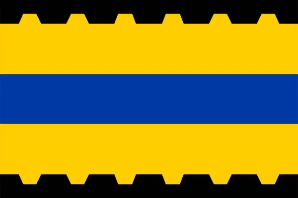 Flag Veenendaal Municipality Utrecht Province Kingdom Netherlands Holland — Stock Vector