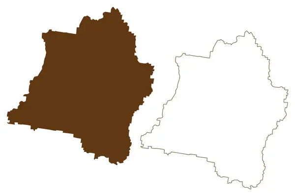 Junee Shire Mancomunidad Australia Nueva Gales Del Sur Nsw Mapa — Vector de stock