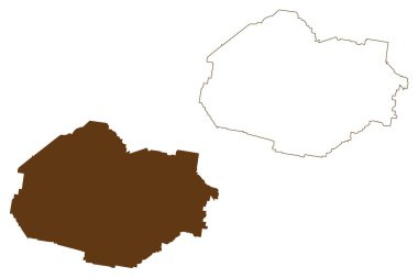 Lockhart Shire (Avustralya Cumhuriyeti, Yeni Güney Galler, NSW) harita vektör çizimi, çizim Lockhart haritası