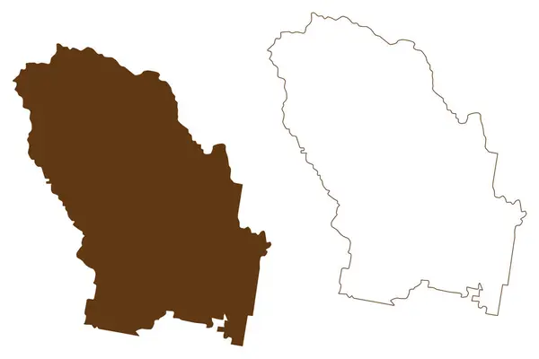 Dungog Shire Commonwealth Australie Nouvelle Galles Sud Nsw Illustration Vectorielle — Image vectorielle