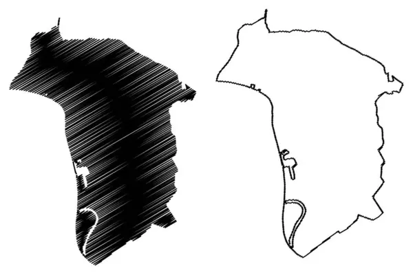 Gennep Municipalité Royaume Des Pays Bas Hollande Province Limbourg Illustration — Image vectorielle