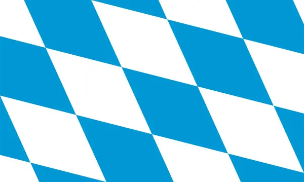 Bandiera Del Libero Stato Baviera Repubblica Federale Germania Bundesrepublik Deutschland — Vettoriale Stock