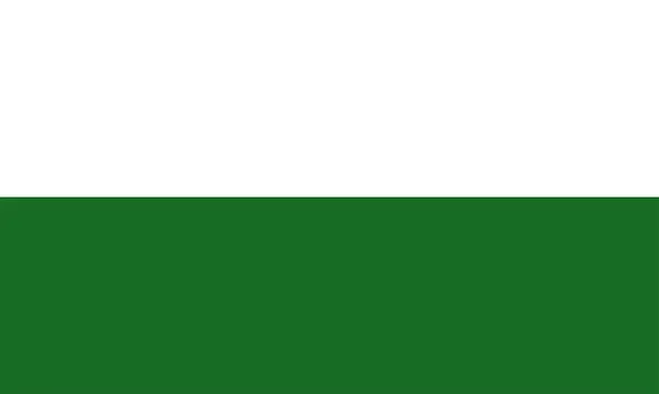 Bandiera Del Libero Stato Sassonia Repubblica Federale Germania Bundesrepublik Deutschland — Vettoriale Stock