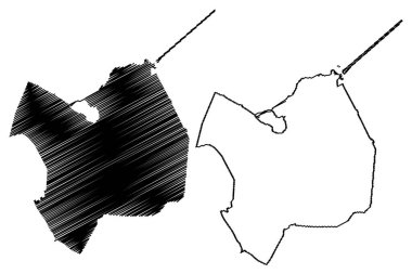 Hollands Kroon belediyesi (Hollanda Krallığı, Hollanda, Kuzey Hollanda veya Noord-Hollanda eyaleti) harita çizimi, çizim haritası