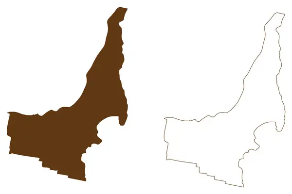 Waverley Council Κοινοπολιτεία Της Αυστραλίας Νέα Νότια Ουαλία Nsw Χάρτη — Διανυσματικό Αρχείο