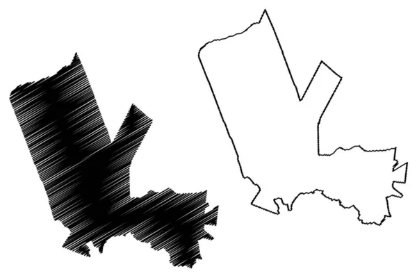 Meppel City Municipality Kingdom Netherlands Holland Drenthe Province Mapa Vector — Vector de stock