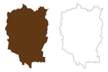 Kardinya Bölgesi (Avustralya Cumhuriyeti, Victoria Eyaleti, Vic) harita vektör çizimi, çizim Cardinia haritası