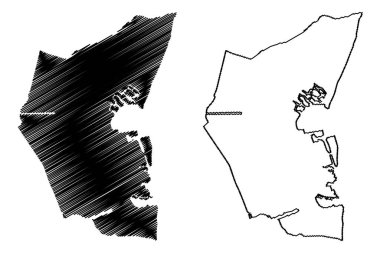 Oostzaan belediyesi (Hollanda Krallığı, Hollanda, Kuzey Hollanda veya Noord-Hollanda eyaleti) harita çizimi, çizim haritası