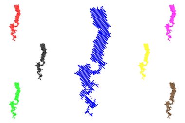 Lake Elephant Butte Reservoir (United States of America, North America, us, usa, New Mexico) map vector illustration, scribble sketch Elephant Butte Dam map