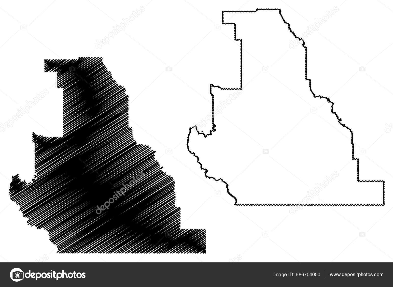 Division Canada Alberta Province North America Map Vector Illustration