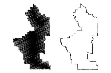 Bölüm No. 2 (Kanada, Alberta Eyaleti, Kuzey Amerika) harita vektör çizimi, çizim haritası, Alberta nüfus sayımı bölümü