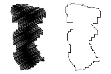 Bölüm No. 5 (Kanada, Alberta Eyaleti, Kuzey Amerika) harita vektör çizimi, çizim haritası, Alberta nüfus sayımı bölümü