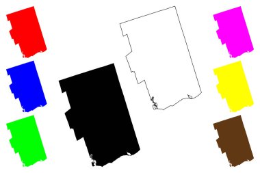 Ajax şehri (Kanada, Ontario Eyaleti) harita vektör çizimi, Ajax haritasının çizim kasabası