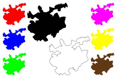 Itatiba şehri (Brezilya Federatif Cumhuriyeti, Sao Paulo State) harita vektör çizimi, çizim Itatiba haritası