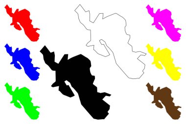 Copiapo Şehri (Şili Cumhuriyeti) harita vektör çizimi, çizim Copiapo Şehri ve Komün haritası