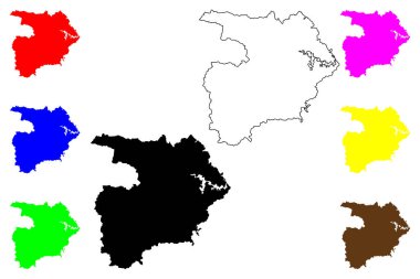 Şiyan şehri (Çin Halk Cumhuriyeti, PRC) harita vektör illüstrasyonu, karalama şeması Shih-yen ilçe şehir haritası