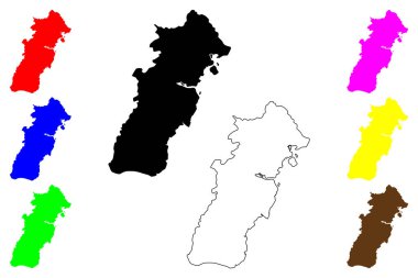 Yueqing şehri (Çin Halk Cumhuriyeti, PRC) harita vektör çizimi, karalama çizimi Yotsing, Leqing İlçe düzeyinde şehir haritası