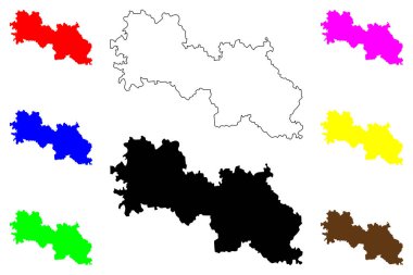 Zigong Şehri (Çin Halk Cumhuriyeti, PRC) harita vektör çizimi, karalama çizimi Tzu-kung, Tzu-liu-ching şehir haritası