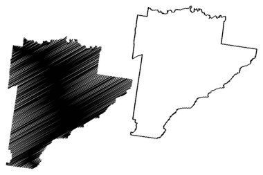 Sörf Sahil Bölgesi (Avustralya Cumhuriyeti, Victoria Eyaleti, Vic) harita vektör çizimi, çizim Sörf Sahil Haritası