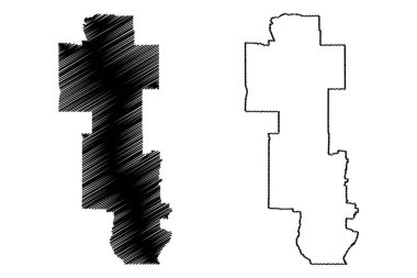 Yarriambiack Bölgesi (Avustralya Cumhuriyeti, Victoria Eyaleti, Vic) harita vektör çizimi, çizim Yarriambiack Shire Konseyi haritası