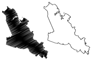 Batı Tamar Konseyi (Avustralya Cumhuriyeti, Tazmanya, Lutruwita) harita vektör çizimi, Batı Tamar haritası