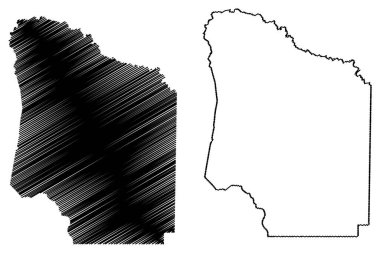 Caroebe belediyesi (Roraima Eyaleti, Brezilya Belediyeleri, Brezilya Federatif Cumhuriyeti) harita vektör çizimi, Caroebe haritası