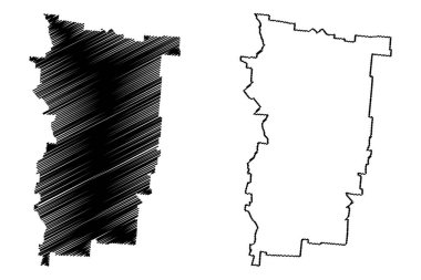 Mckinlay Shire (Avustralya Cumhuriyeti, Queensland Eyaleti) harita vektör çizimi, çizim Mckinlay haritası