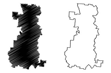 Shire of Cloncurry (Avustralya Cumhuriyeti, Queensland eyaleti) harita vektör çizimi, çizim Cloncurry haritası