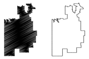 Victoria Daly Bölgesi (Avustralya Cumhuriyeti, Kuzey Bölgesi, NT) harita vektör çizimi, çizim haritası