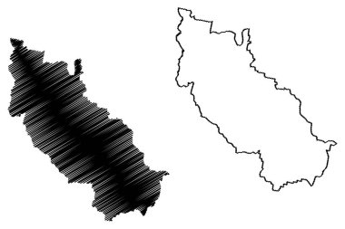 Uralla Shire (Avustralya Cumhuriyeti, Yeni Güney Galler, NSW) harita vektör çizimi, çizim Uralla haritası