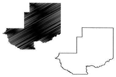 Cacoal Belediyesi (Rondonia Eyaleti, RO, Brezilya Belediyeleri, Brezilya Federatif Cumhuriyeti) harita vektör çizimi, Cacoal harita çizimi