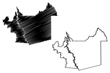Itapua do Oeste belediyesi (Rondnia Eyaleti veya Rondonia, RO, Brezilya Federatif Cumhuriyeti) harita vektör çizimi, karalama çizimi Itapua do Oeste haritası,