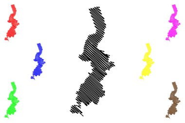 Dores do Rio Preto Belediyesi (Espirito Santo Eyaleti, Brezilya Belediyeleri, Federatif Brezilya Cumhuriyeti) harita vektör çizimi, çizim haritası