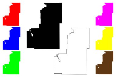 Sanpete County, Utah Eyaleti (ABD eyaleti, ABD, ABD, ABD) harita vektör çizimi, çizim çizimi Sanpete haritası