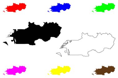 Weber County, Utah Eyaleti (ABD eyaleti, Amerika Birleşik Devletleri, ABD, ABD) harita vektör çizimi, çizim Weber haritası