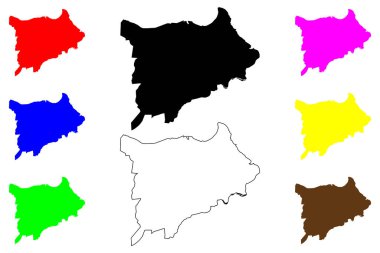 Hopewell şehir merkezi, Virginia Eyaleti (Bağımsız şehir, ABD, ABD) harita vektör çizimi, çizim Hopewell haritası