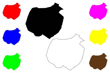 Staunton City County, Virginia Eyaleti (Bağımsız şehir, ABD, ABD) harita vektör çizimi, Staunton haritası çizimi