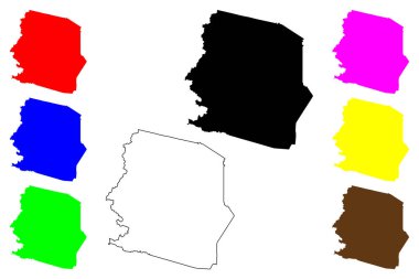 Harrison County, Batı Virginia Eyaleti (Amerika Birleşik Devletleri, ABD, ABD) harita vektör çizimi, Harrison haritası çizimi