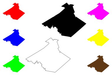 Nicholas County, Batı Virginia Eyaleti (ABD eyaleti, Amerika Birleşik Devletleri, ABD, ABD) harita vektör çizimi, çizim Nicholas haritası