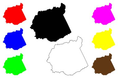 Ritchie County, Batı Virginia Eyaleti (ABD eyaleti, ABD, ABD, ABD) harita vektör çizimi, çizim Ritchie haritası