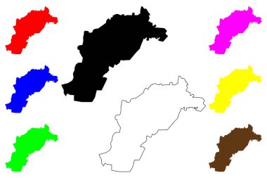 Votorantim şehri (Brezilya Federatif Cumhuriyeti, Sao Paulo State) harita vektör çizimi, çizim Votorantim haritası