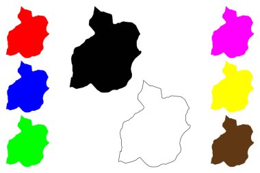 Tanta kenti (Arap Mısır Cumhuriyeti, Gharbia Valiliği) harita vektör ilüstrasyonu, çizim Tanta haritası