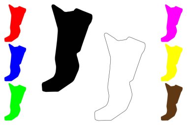 Dessie şehri (Etiyopya Federal Demokratik Cumhuriyeti) harita vektör çizimi, çizim Dese veya Dessye haritası