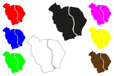 Badlapur şehri (Hindistan Cumhuriyeti, Maharashtra Eyaleti) harita vektör çizimi, Badlapur haritasını çiz