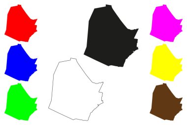 Baidyabati şehri (Hindistan Cumhuriyeti, Batı Bengal Eyaleti) harita vektör çizimi, Baidyabati haritasını çiz