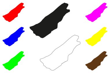 Buğday şehri (Hindistan Cumhuriyeti, Bihar Devleti) harita vektör illüstrasyonu, Mini Kashi haritasını çiz